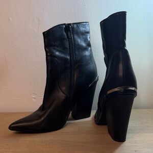 Steve Madden Black Heeled Boots